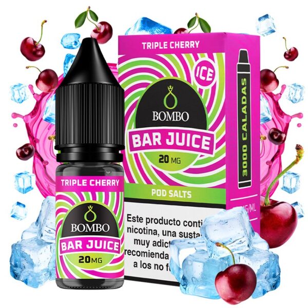 BAR JUICE SALTS by BOMBO – TRIPLE CHERRY 10ml 20mg