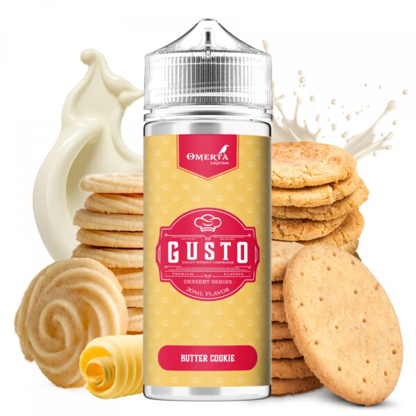 OMERTA ELIQUIDS - AROMA GUSTO BUTTER COOKIE LONGFILL 20ml