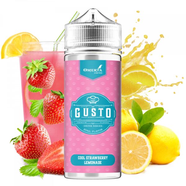 OMERTA ELIQUIDS - AROMA GUSTO COOL STRAWBERRY LEMONADE LONGFILL 20ml