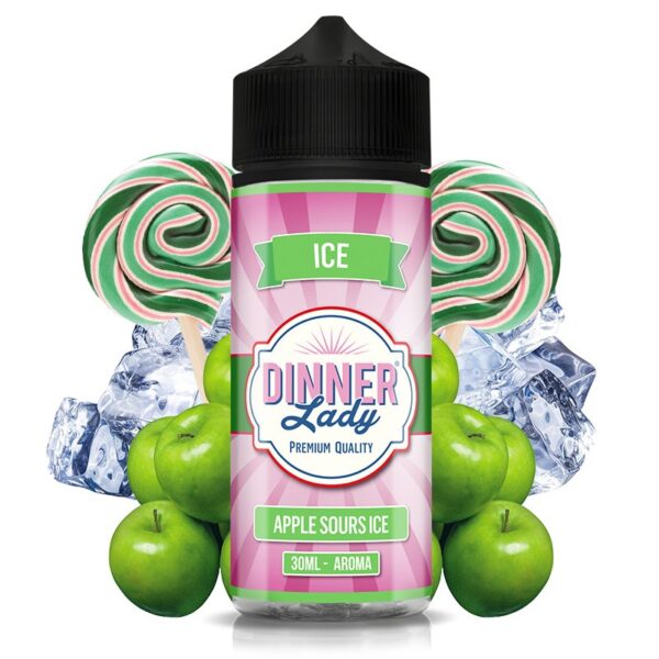 DINNER LADY - AROMA APPLE SOURS ICE 30ml (LONGFILL)