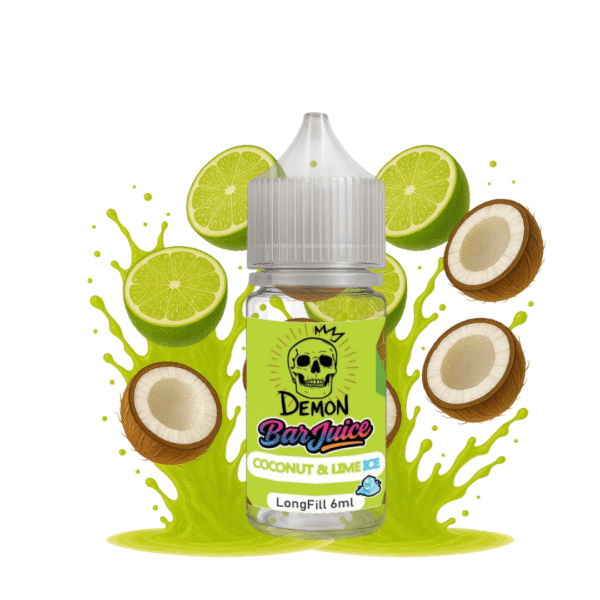 DEMON BAR JUICE – COCONUT & LIME ICE 6ml (LONGFILL)