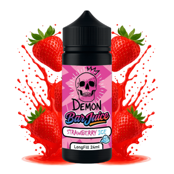DEMON BAR JUICE – STRAWBERRY ICE 24ml (LONGFILL)