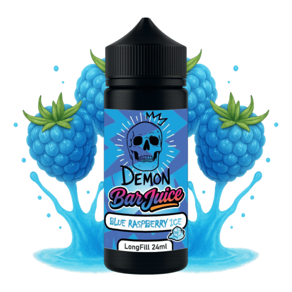 DEMON BAR JUICE – BLUE RASPBERRY ICE 24ml (LONGFILL)