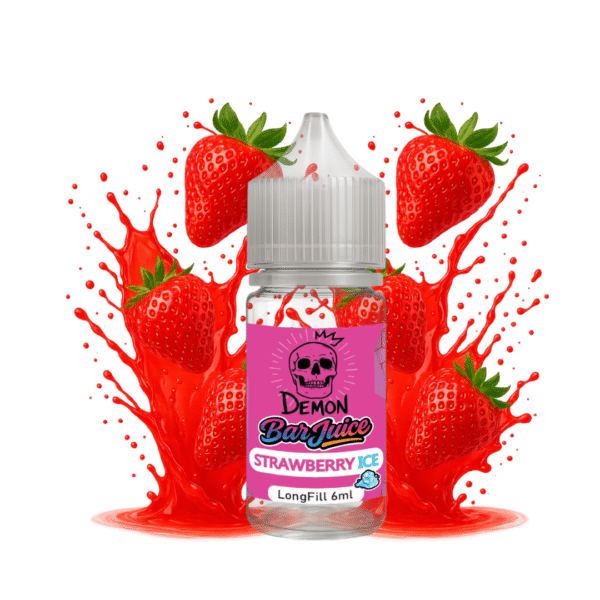 DEMON BAR JUICE - STRAWBERRY ICE 6ml (LONGFILL)