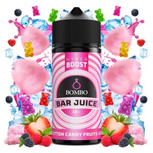 BOMBO BAR JUICE HYPER BOOST - COTTON CANDY FRUITS ICE 10ml (LONGFILL)