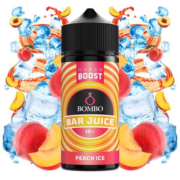BOMBO BAR JUICE HYPER BOOST - PEACH ICE 10ml (LONGFILL)