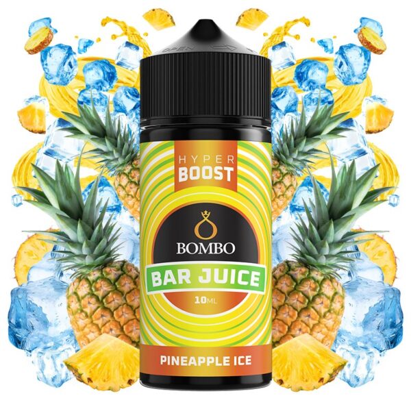 BOMBO BAR JUICE HYPER BOOST - PINEAPPLE ICE 10ml (LONGFILL)