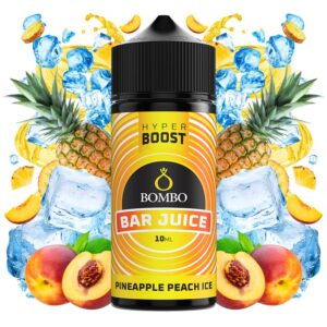 BOMBO BAR JUICE HYPER BOOST - PINEAPPLE PEACH ICE 10ml (LONGFILL)