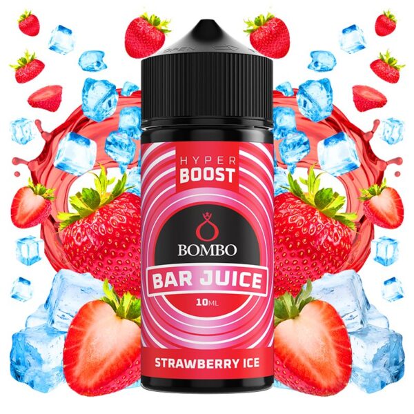 BOMBO BAR JUICE HYPER BOOST - STRAWBERRY ICE 10ml (LONGFILL)