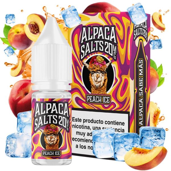 ALPACA SALTS - PEACH ICE 10ml 20mg