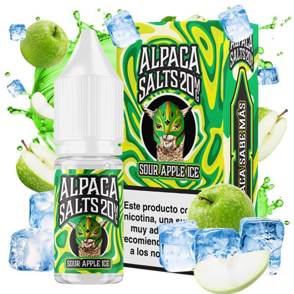 ALPACA SALTS - SOUR APPLE ICE 10ml 20mg
