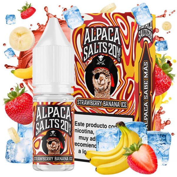 ALPACA SALTS - STRAWBERRY BANANA ICE 10ml 20mg