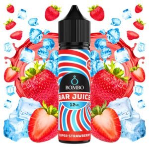 BOMBO BAR JUICE - SUPER STRAWBERRY ICE 12ml/60 (LONGFILL)