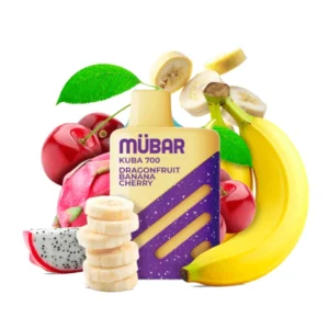 MÜBAR KUBA 700 - DESECHABLE DRAGONFRUIT BANANA CHERRY 20MG