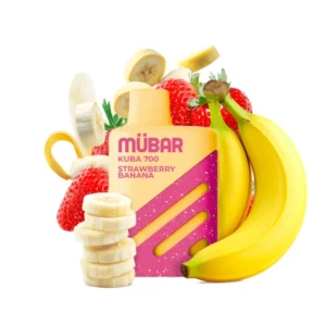 MÜBAR KUBA 700 - DESECHABLE STRAWBERRY BANANA 20MG