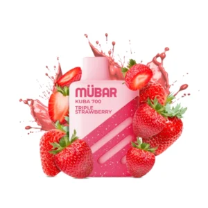 MÜBAR KUBA 700 - DESECHABLE TRIPLE STRAWBERRY 20MG